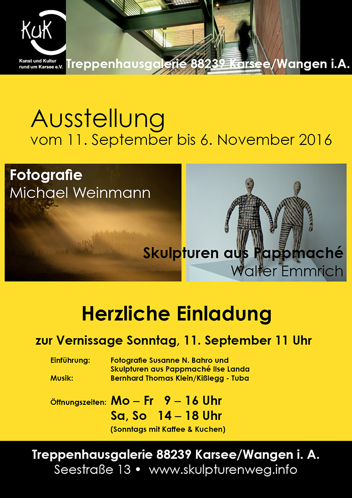 Ausstellung 11.9.2016 Weinmann und Emmrich